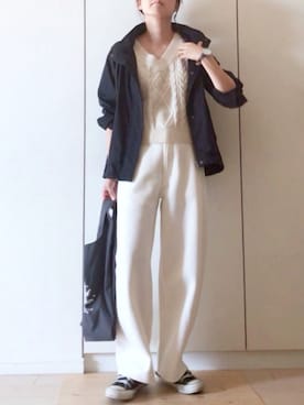 「URBAN RESEARCH Sonny Label（アーバンリサーチサニーレーベル）のアイテム（マウンテンパーカー）」を使った、NAnaさん（レディース・158cm）の秋コーディネート