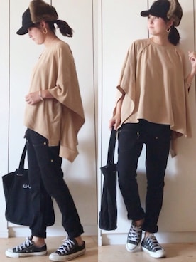 「mercibeaucoup,（メルシーボークー）のアイテム」を使った、NAnaさん（レディース・158cm）の秋コーディネート