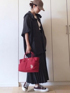「mercibeaucoup,（メルシーボークー）のアイテム」を使った、NAnaさん（レディース・158cm）の秋コーディネート