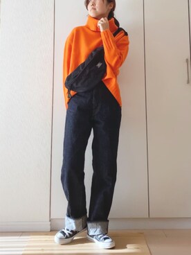 「NOLLEY’S（ノーリーズ）のアイテム」を使った、NAnaさん（レディース・158cm）の秋コーディネート