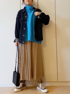 NAnaさんの「【SOMETHING for ADAM ET ROPE'】FRENCH NOUVEAU - DENIM JACKET -」を使ったコーディネート