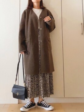「URBAN RESEARCH Sonny Label（アーバンリサーチサニーレーベル）のアイテム（ムートンコート）」を使った、NAnaさん（レディース・158cm）の秋コーディネート