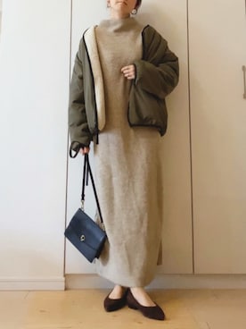 「Chaco closet（チャコ クローゼット）のアイテム（ジャケット/アウター）」を使った、NAnaさん（レディース・158cm）の冬コーディネート
