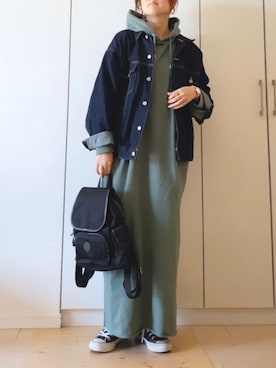 「kipling（キプリング）のアイテム」を使った、NAnaさん（レディース・158cm）の冬コーディネート