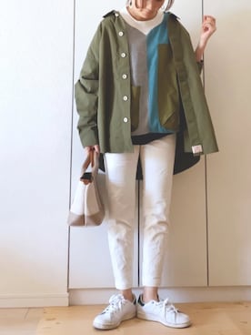 「TOPKAPI（トプカピ）のアイテム（バッグ）」を使った、NAnaさん（レディース・158cm）の春コーディネート