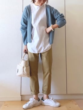 「SonnyLabel」｜「アイテム（チノパンツ）」を使った、NAnaさん（レディース・158cm）の春コーディネート