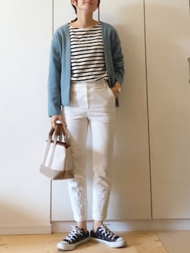 「TOPKAPI（トプカピ）のアイテム（バッグ）」を使った、NAnaさん（レディース・158cm）の春コーディネート
