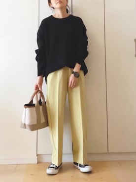 「TOPKAPI（トプカピ）のアイテム（バッグ）」を使った、NAnaさん（レディース・158cm）の春コーディネート