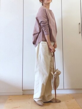 「anq.（アンク）のアイテム（バングル/リストバンド）」を使った、NAnaさん（レディース・158cm）の春コーディネート