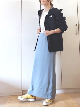 「SLOBE IENA（スローブイエナ）のアイテム（ブルゾン）」を使った、NAnaさん（レディース・158cm）の春コーディネート