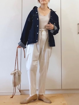 「mercibeaucoup,（メルシーボークー）のアイテム」を使った、NAnaさん（レディース・158cm）の春コーディネート