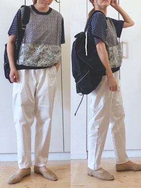 「mercibeaucoup,（メルシーボークー）のアイテム」を使った、NAnaさん（レディース・158cm）の春コーディネート
