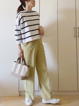 「TOPKAPI（トプカピ）のアイテム（バッグ）」を使った、NAnaさん（レディース・158cm）の春コーディネート