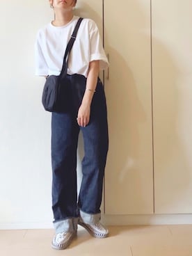 「KEEN（キーン）のアイテム」を使った、NAnaさん（レディース・158cm）の夏コーディネート