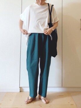 「classicalelf（クラシカルエルフ）のアイテム（バッグ）」を使った、NAnaさん（レディース・158cm）の夏コーディネート