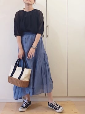 「Ciena」｜「アイテム（アナログ腕時計）」を使った、NAnaさん（レディース・158cm）の夏コーディネート