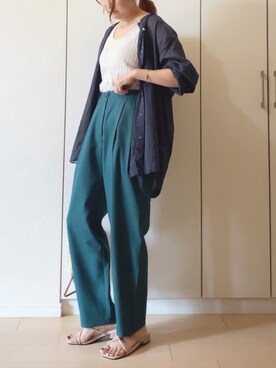 「anq.（アンク）のアイテム（バングル/リストバンド）」を使った、NAnaさん（レディース・158cm）の夏コーディネート