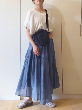 「KEEN（キーン）のアイテム」を使った、NAnaさん（レディース・158cm）の夏コーディネート