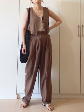 「classicalelf（クラシカルエルフ）のアイテム（バッグ）」を使った、NAnaさん（レディース・158cm）の夏コーディネート