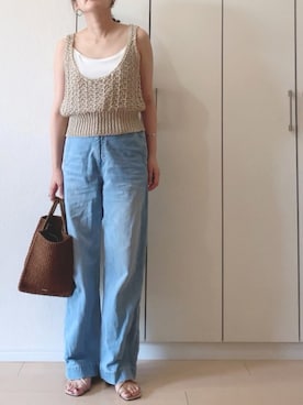 「anq.（アンク）のアイテム（バングル/リストバンド）」を使った、NAnaさん（レディース・158cm）の夏コーディネート
