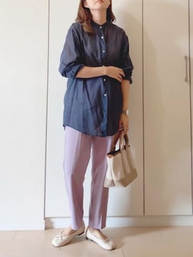 「TOPKAPI（トプカピ）のアイテム（バッグ）」を使った、NAnaさん（レディース・158cm）の夏コーディネート