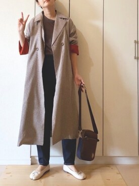 「URBAN RESEARCH Sonny Label（アーバンリサーチサニーレーベル）のアイテム（パンツ）」を使った、NAnaさん（レディース・158cm）の秋コーディネート