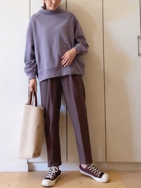 「reca（レカ）のアイテム（スウェット）」を使った、NAnaさん（レディース・158cm）の秋コーディネート