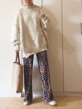 「CORNERS（コーナーズ）のアイテム（パンツ）」を使った、NAnaさん（レディース・158cm）の秋コーディネート