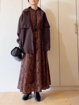 「niko and...（ニコアンド）のアイテム（ブルゾン）」を使った、NAnaさん（レディース・158cm）の秋コーディネート