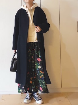 「FRAMeWORK（フレームワーク）のアイテム（ジャケット/アウター）」を使った、NAnaさん（レディース・158cm）の冬コーディネート