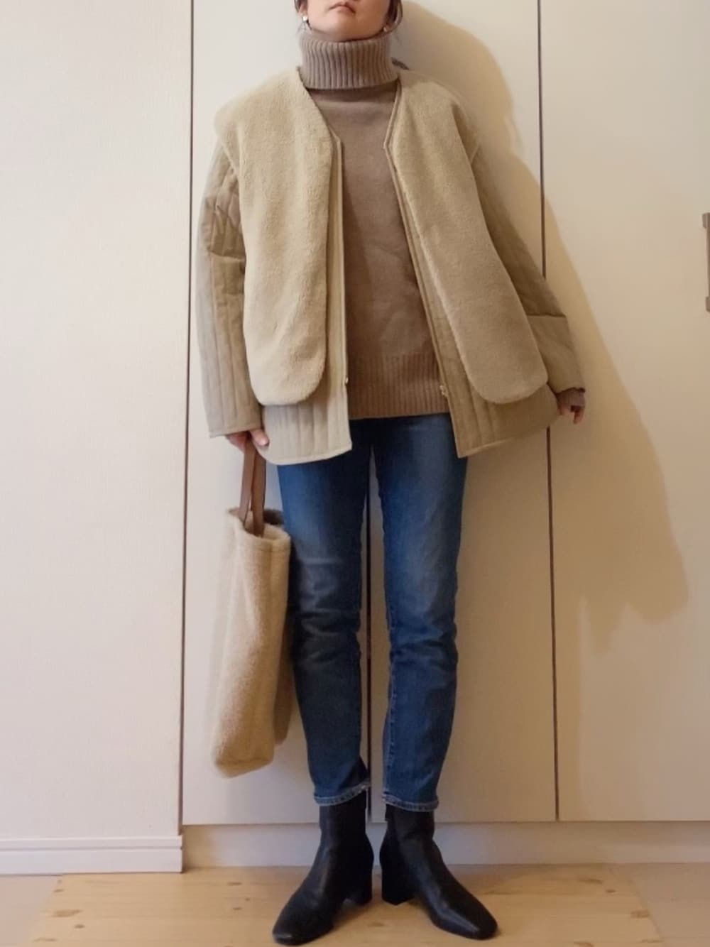 FRAMeWORK - 2019AW☆フレームワーク W/Ca タートルロングプルオーバー　ニット FRAMeWORK（フレームワーク）の「W/Caタートルロングプル