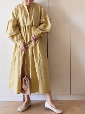「crie conforto（クリーコンフォルト）のアイテム（ワンピース/ドレス）」を使った、NAnaさん（レディース・158cm）の冬コーディネート