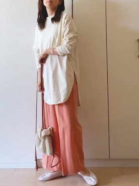 「anq.（アンク）のアイテム（バングル/リストバンド）」を使った、NAnaさん（レディース・158cm）の春コーディネート