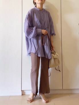 「anq.（アンク）のアイテム（バングル/リストバンド）」を使った、NAnaさん（レディース・158cm）の春コーディネート