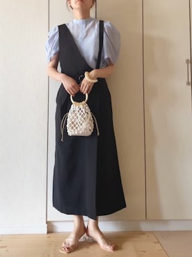 「MK MICHEL KLEIN（エムケーミッシェルクラン）のアイテム（ワンピース/ドレス）」を使った、NAnaさん（レディース・158cm）の春コーディネート