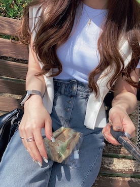 「ZARA（ザラ）のアイテム（パンツ、ブラック系）」を使った、xxxm818さん（レディース・152cm）の春コーディネート