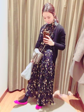 「韓国旅行」｜「アイテム（ワンピース/ドレス）」を使った、aiai*さん（レディース・163cm）の冬コーディネート