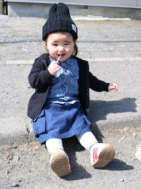 SuzuMinaさん（キッズ・80cm）の春コーディネート