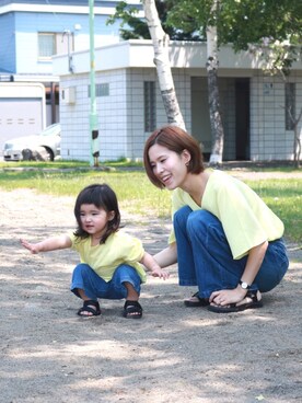 SuzuMinaさん（キッズ・80cm）の夏コーディネート