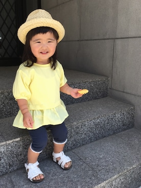 SuzuMinaさん（キッズ・80cm）の夏コーディネート