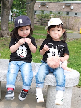 SuzuMinaさん（キッズ・80cm）の夏コーディネート