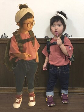 SuzuMinaさん（キッズ・80cm）の夏コーディネート