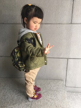 SuzuMinaさん（キッズ・90cm）の春コーディネート