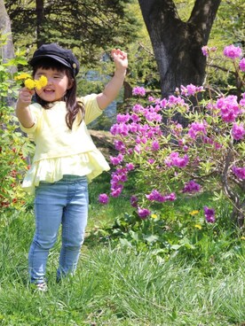 SuzuMinaさん（キッズ・90cm）の春コーディネート