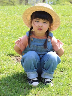 SuzuMinaさん（キッズ・90cm）の春コーディネート