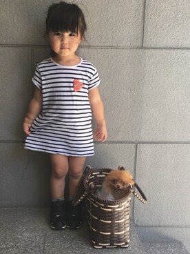SuzuMinaさん（キッズ・90cm）の夏コーディネート