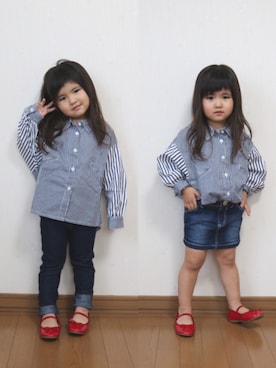 SuzuMinaさん(キッズ・90cm)の秋コーディネート