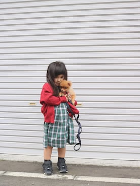 SuzuMinaさん（キッズ・90cm）の秋コーディネート