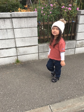 SuzuMinaさん（キッズ・90cm）の秋コーディネート