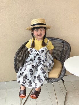 SuzuMinaさん（キッズ・90cm）の春コーディネート